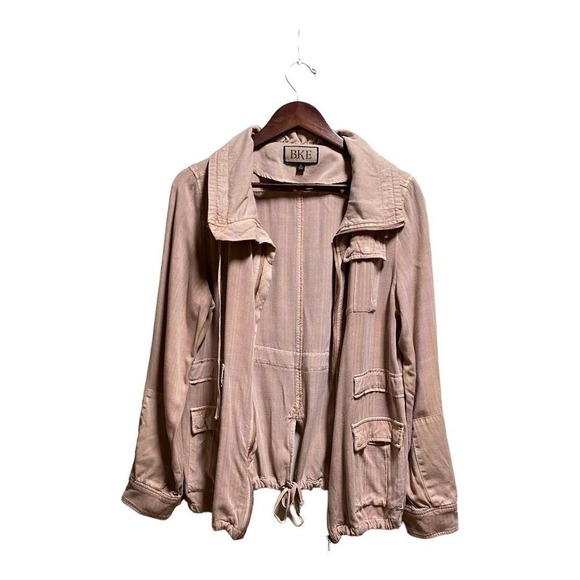 BKE Utility Jacket Size Large.  100% Rayon - Picture 3 of 8